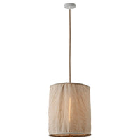 Hannah Rustic Elegance Linen Pendant Light - Natural, PL0233