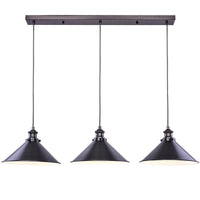 Harper Industrial Metal 3 Light Pendant - Brass/Pewter, PL0100
