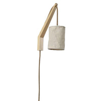 Arianna Rustic Glow, Wood Indoor Wall Light - Natural, PL0191