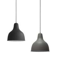 Bella Bell Pendant Light in Matt Black or Matt Grey