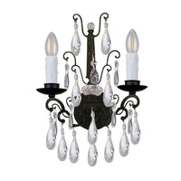 Salzburg Crystal Indoor Wall Light 2xE14 in Bronze Lighting inspirations - 1000800