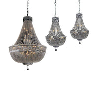 Classique Chain Basket Chandelier in 5 Light, 6 Light, 18 Light or 27 Light