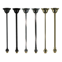 Acc. - Rod Set 1/2", 3/4" in Patina Black, Brass or Chrome