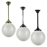 Sheffield 10" Rod Pendant Light in Brass, Chrome, Patina Black