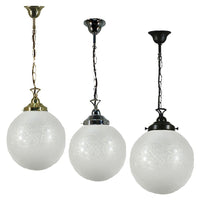 Sheffield 10" Chain Pendant Light in Brass, Chrome, Patina Black