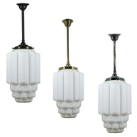 Bergerac Pendant Light in Patina Black, Brass or Chrome
