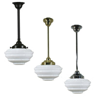 Cannes Pendant Light in Patina Black, Brass or Chrome