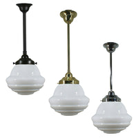 Parkville 9" Pendant Light in Patina Black, Brass or Chrome
