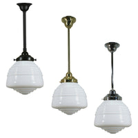 Domec Pendant Light in Patina Black, Brass or Chrome