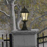 Pillar Mount Light Small/Medium in Antique Bronze