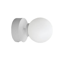 Orb Short Arm Wall Light Small in Chrome, Dark Bronze or White