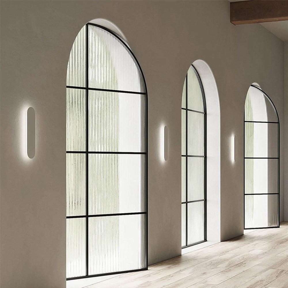 Shadow Long Indoor LED Wall Light 10w in Satin White