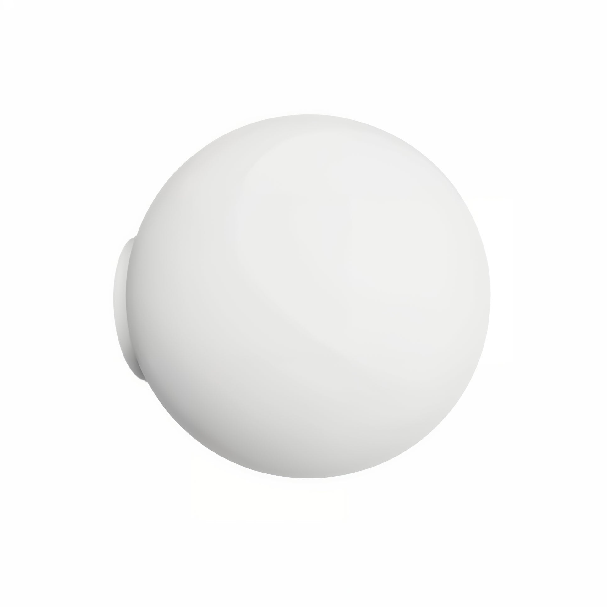 Orb Flush Mirror Wall Light Medium in White, Chrome or Dark Bronze