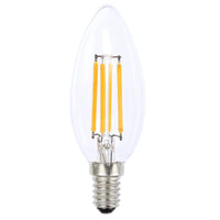 4w LED E12 Candle Globe Warm White 2700k, Cool White 4000k 20290, 20292 Dimmable