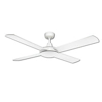 52" Lifestyle DC Ceiling Fan Brushed Aluminium, White DLDC134 Martec Lighting