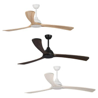 86" Norfolk Aero DC Ceiling Fan Blade Set Only in Natural, Walnut or White Wash