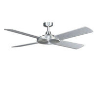 52" Razor AC Ceiling Fan Matt Black, White Satin, Brushed Aluminium MRF134 Martec Lighting