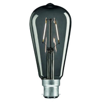 8w LED B22 ST64 Globe Warm White 2700k 9B22LEDST64DC Dimmable