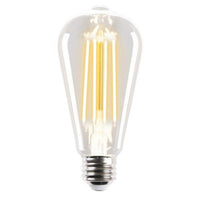 8w LED E27 ST64 Globe Warm White 2700k 9E27LEDST64DC Dimmable
