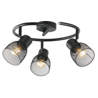 Emily 3Lt Round LED Spotlight in Black