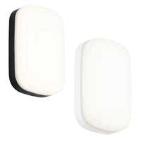 Minimalist 15w LED Bunker Light CCT in Black or White 1200 Lumens