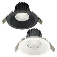 90mm Elias LED Downlight 12w Black, White CCT MD595B-CCT, MD595W-CCT Mercator Lighting