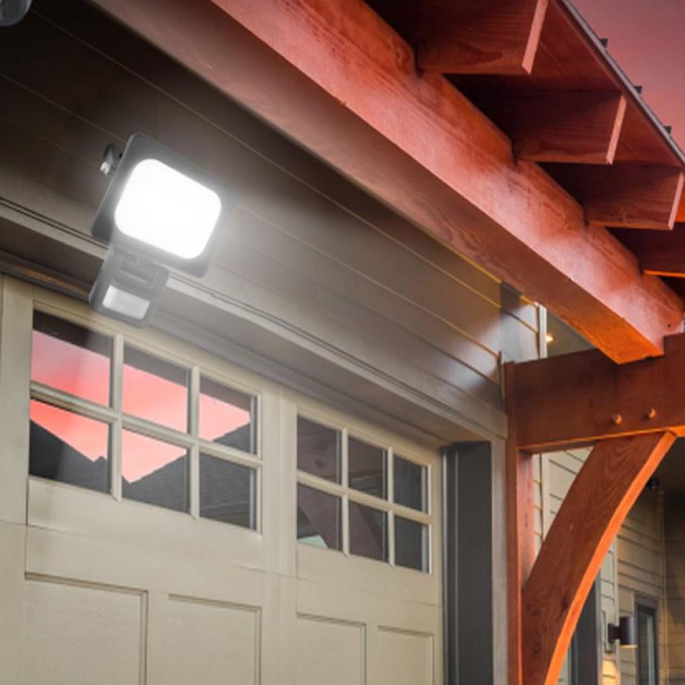 Baxter LED Floodlights with Sensor 20w/30w/50w 4000k in Black