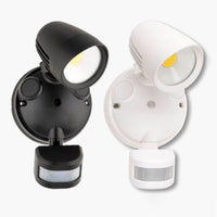 Cicero Security LED Floodlight with PIR Sensor CCT 12w in Black or White