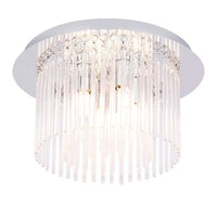 Clarence Ceiling Light Medium Glasss 4Lt in Chrome