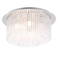 Clarence Ceiling Light Large Glasss 6Lt in Chrome