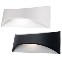 Modern LED Outdoor Wall Light CCT in Black or White