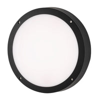 Zion II LED Bulkhead Outdoor Wall Light CCT in Black
