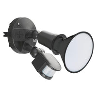 Sanders LED Flood Light with Sensor in Black