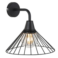 Eva Outdoor Wall Light in Black