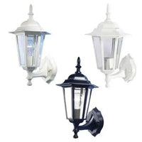 Tilbury Exterior Wall Light in Beige/Black/White