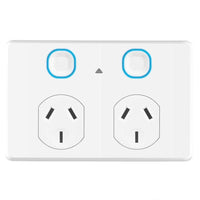 Power Point Switch (Zigbee) Double/Quad in White or Matt Black