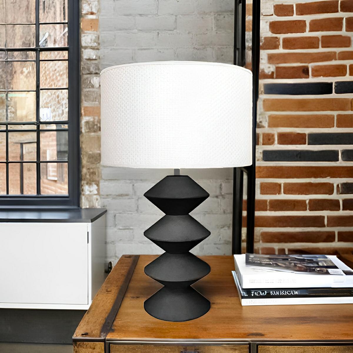 Aldo Table Lamp Black, White MRDLMP0015 MRD