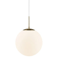 Grant 35 Pendant Light Brass/Opal Glass