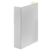 Fold 15 Outdoor Up/Down LED Wall Light in White, Black, Copper, Galvanized, Brass or Corten