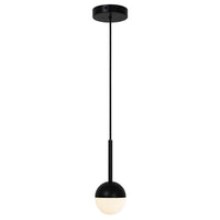 Contina Pendant Light Black/Opal, Brass/Opal