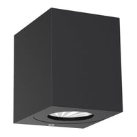 Canto Kubi 2 Outdoor Up/Down LED Wall Light in White, Black, Grey, Galvanized Steel or Stainless Steel