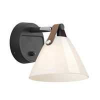 Strap 15 Indoor Wall Light Glass in Black or White
