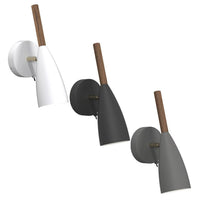 Pure Indoor Wall Light in White, Black or Grey