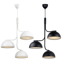 Tullio Pendant Light 3Lt White, Black