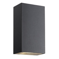 Rold Kubi LED Outdoor Up/Down Wall Light in Black