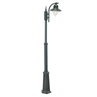 Como Post Light Hexagonal Foot in Black or White