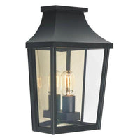 London Flush Wall Light in Black or White (H390mm x W260mm)