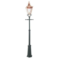 Chelsea Post Light in Copper and Black