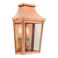 Chelsea Outdoor Flush Wall Light Small in Copper