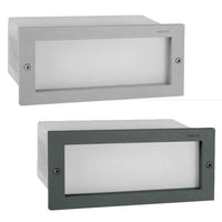 Grimstad Outdoor Recessed Wall Light in Aluminium or Graphite